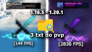 TOP 3 TXT DO PVP  1165  1201  BOOST FPS [upl. by Eiramadnil549]