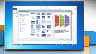 How to apply SmartArt Style to a flow chart in Microsoft® Word 2013 [upl. by Ellehcim81]