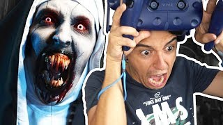 LA MONJA EN REALIDAD VIRTUAL 😱 REACCION AL VIDEO DE TERROR EN 360º [upl. by Oicneconi604]