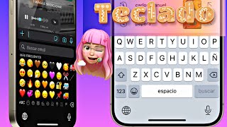 TECLADO estilo IPHONE para Android 😘🔥 EmojisonidoTEMA TUTORIAL 2024 [upl. by Winni]