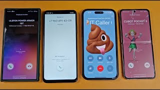 FULL SCREEN INCOMING CALL TWO SAMSUNG REALME IPHONE 16 GALAXY Z FLIP [upl. by Hanforrd]