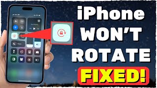 How to Fix iPhone Screen Wont Rotate 3 Methods [upl. by Ahsino]