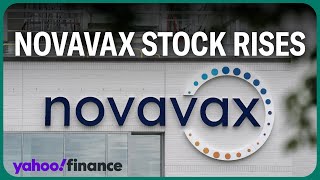 Novavax stock rises on COVID vaccine delivery projections [upl. by Noryv]