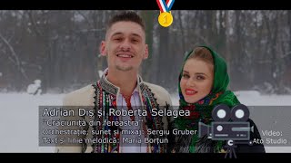 Adrian Dis si Roberta Selagea 🎤 Craciunita din fereastra 🎵 4k video [upl. by Mandle]