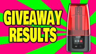 Elegoo Mars 4 GIVEAWAY RESULTS [upl. by Nosremaj336]