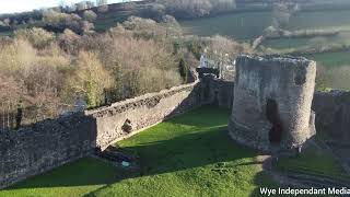 Today we take a look at Skenfrith Castle St Bridgets Church and a bridge [upl. by Eirrotal]