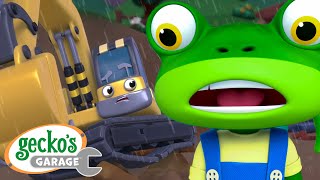 Excavator Trouble｜Geckos Garage｜Funny Cartoon For Kids｜Learning Videos For Toddlers [upl. by Assertal]