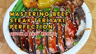 Mastering Beef Steak Teriyaki Perfection  Easy Teriyaki Sauce Recipe [upl. by Sik]