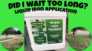 Liquid Iron Application Did I wait too long to apply [upl. by Nakah337]