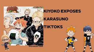 🏐  kiyoko exposes karasuno’s haikyuu tiktoks  comedy  shoyosleftear [upl. by Christa]