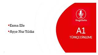 Türkçe A1 Dinleme Alıştırması 2  Turkish Listening Practice  Аудиозадание по турецкому языку [upl. by Nnairet]