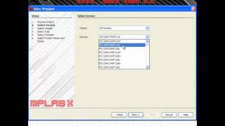 Create New Project MPLAB X IDE [upl. by Eniamret]