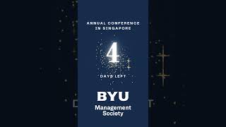 4 Days to the BYU Management Society Asia Annual Conference 2024 [upl. by Vocaay19]