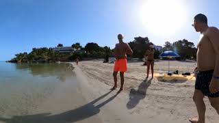 Ibiza Beach Walk  Portinatx in early morning VR360 5k Video [upl. by Francie]