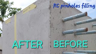 Wallseal 99  How to fill pinholes on reinforced concrete [upl. by Ycniuq]