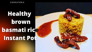 Здравословен и ароматен пълнозърнест ориз в Инстант Пот  Healthy Brown Basmati rice in Instant Pot [upl. by Llerrom]