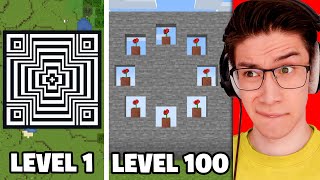 Testing Minecraft Illusions From Level 1 to Level 100 [upl. by Noyrb816]