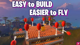 EASY to build REAL STEERING AIRPLANE  LEGO Fortnite Lost Isles [upl. by Dolf214]