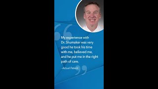 Positive Patient Testimonial for Dr Michael Shumaker [upl. by Keane]