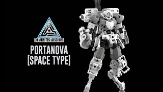 30MM Portanova Space Type Bandai Product Preview USA Gundam TV [upl. by Chirlin]