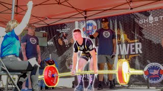 15 year old powerlifter SWEEPS the USPA national records [upl. by Sussna55]