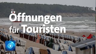 CoronaLockerungen MecklenburgVorpommern öffnet sich für Touristen [upl. by Roswald623]