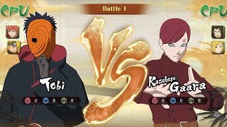 TOBI SASORI DEIDARA VS GAARA KANKUROU TEMARI [upl. by Ahsiliw]