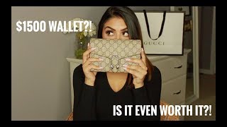 GUCCI DIONYSUS CHAIN WALLET REVIEW  IS IT EVEN WORTH IT [upl. by Asyl735]