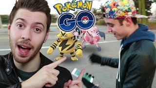 POKEMON GO AVEC MON EX  SA PREMIÈRE FOIS EN FRANCE [upl. by Enelehcim]