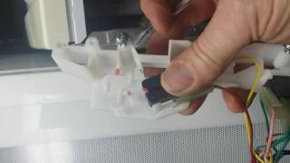 Microwave door switch change walkthrough [upl. by Baillie]