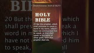 Deuteronomy 181822 KJV [upl. by Ydarb]