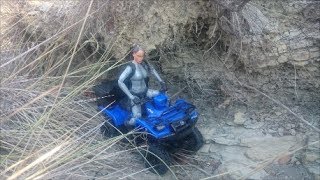 RC ADVENTURES RUN TRAIL QUAD 4WD ECX TEMPER SUZUKI 500 SCALE 124 [upl. by Selden]