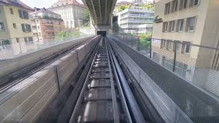 Lausanne Metro Ride from Vennes to OuchyOlympique  FULL COMPILATION [upl. by Sherrer]