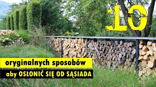 Ciekawe sposoby aby osłonić się od drogi lub uciążliwego sąsiada [upl. by Zared]