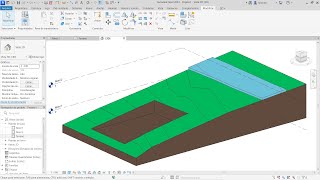 Terreno Topografia e Plataforma de Construção no Revit 2024 [upl. by Tower]