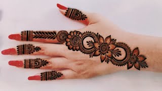 Karwa chauthDiwali Special Indian Mehndi Design Easy Full Hand Dulhan Mehndi DesignHenna Design [upl. by Redan45]