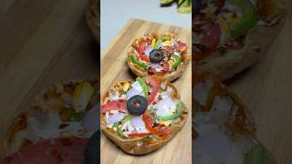 Leftover Roti Katori Pizza😋shorts ytshorts youtubeshorts [upl. by Schaab131]