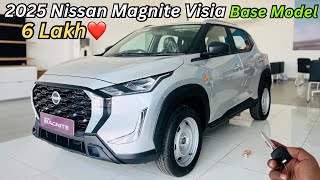 2025 Nissan Magnite Visia Base Model Full Review ❤️ New Updates amp Features ✅ Better Than Fronx [upl. by Xuaeb743]