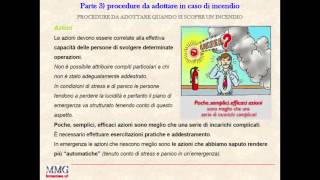 parte 3 1 procedure da adottare in caso di incendio [upl. by Llenrrad]