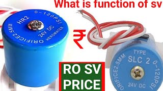 Price of Ro solenoid valveRO SVFUNCTION OF SV IN RORO SPARE PARTSWATER FILTER SPARE PARTS [upl. by Orlene549]