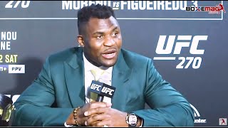 Francis Ngannou revient sur sa victoire sur Ciryl Gane à lUFC 270 [upl. by Val787]