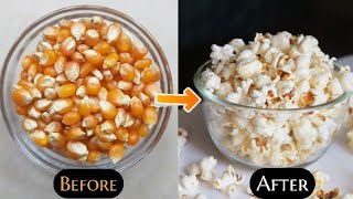 Homemade Popcorn Recipe How To Make Popcorn Recipe 5 Minutes Recipe  Recipe By CKSF ShortVideos [upl. by Turner]