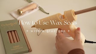 Pelargon Design  How to Use Wax Seals With a Glue Gun [upl. by Cyndi438]