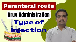 parenteral route of drug administration injection types  pharmacology bsc nursing [upl. by Debor]