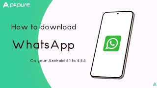 How to Download WhatsApp on Android 41 to 444 [upl. by Mattson197]