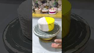 Pineapple Cake Recipe  Multi Colour shorts cake trending [upl. by Ahouh]