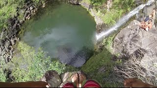 50 ft Hawaii Cliff Jump GoPro POV [upl. by Tonneson758]