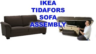 IKEA TIDAFORS three seat sofa assembly [upl. by Lehctim]