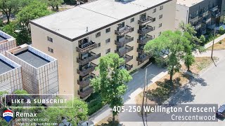 Condo for sale at 405250 Wellington Crescent in Crescentwood Winnipeg [upl. by Wemolohtrab]