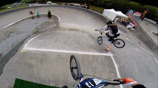 Full lap around the BMX track in Besançon with Niek Kimmann [upl. by Blasien248]